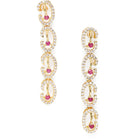 Gleaming Linked Loops Necklace Set