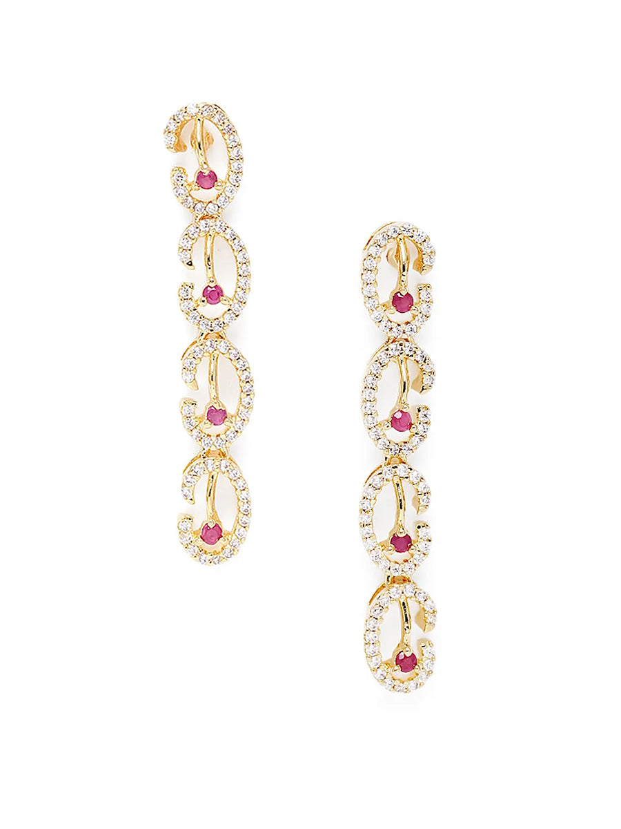 Gleaming Linked Loops Necklace Set