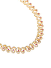 Gleaming Linked Loops Necklace Set