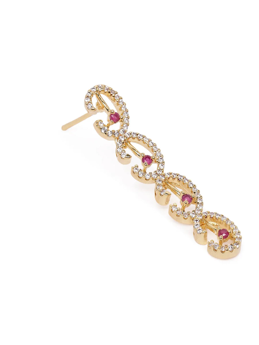 Gleaming Linked Loops Necklace Set