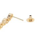 Gleaming Linked Loops Necklace Set