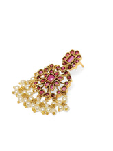 Faux Ruby and Pearl Royalty Necklace Set