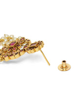 Faux Ruby and Pearl Royalty Necklace Set