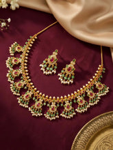 Modern Royal Guttapusalu South Indian Necklace Set
