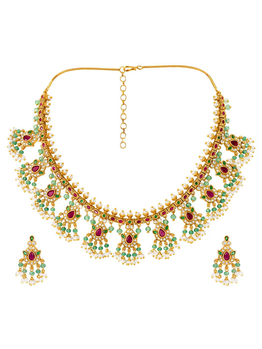 Modern Royal Guttapusalu South Indian Necklace Set