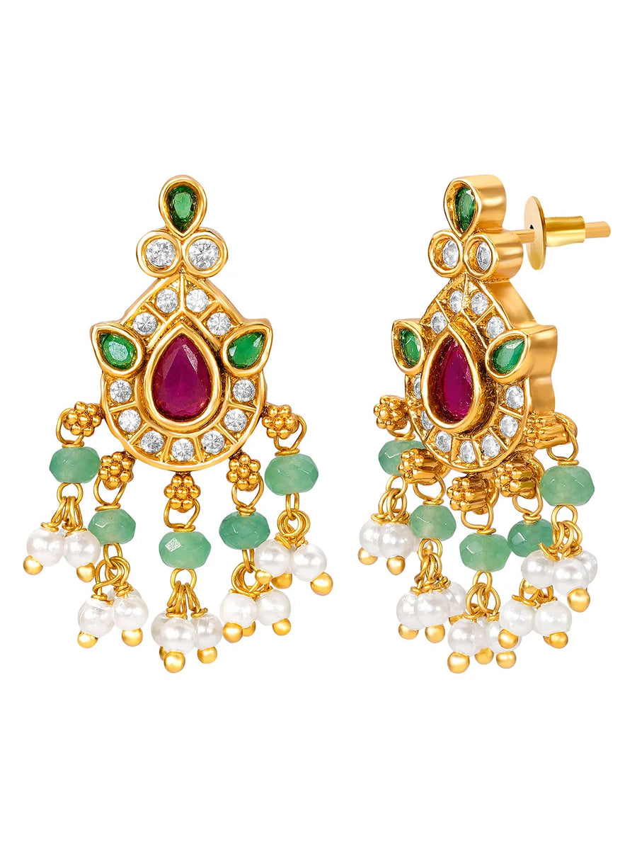 Modern Royal Guttapusalu South Indian Necklace Set