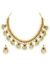 Modern Royal Guttapusalu South Indian Necklace Set