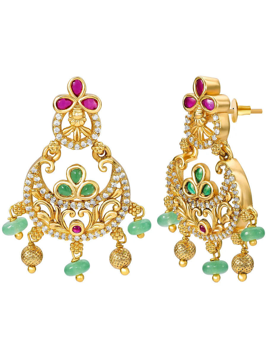 Heritage Temple Style Motif Gold Necklace Set