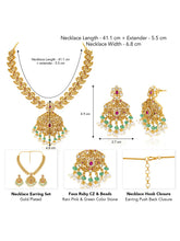 Heritage Kari Motif Gold Royal Temple Set