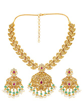 Heritage Kari Motif Gold Royal Temple Set