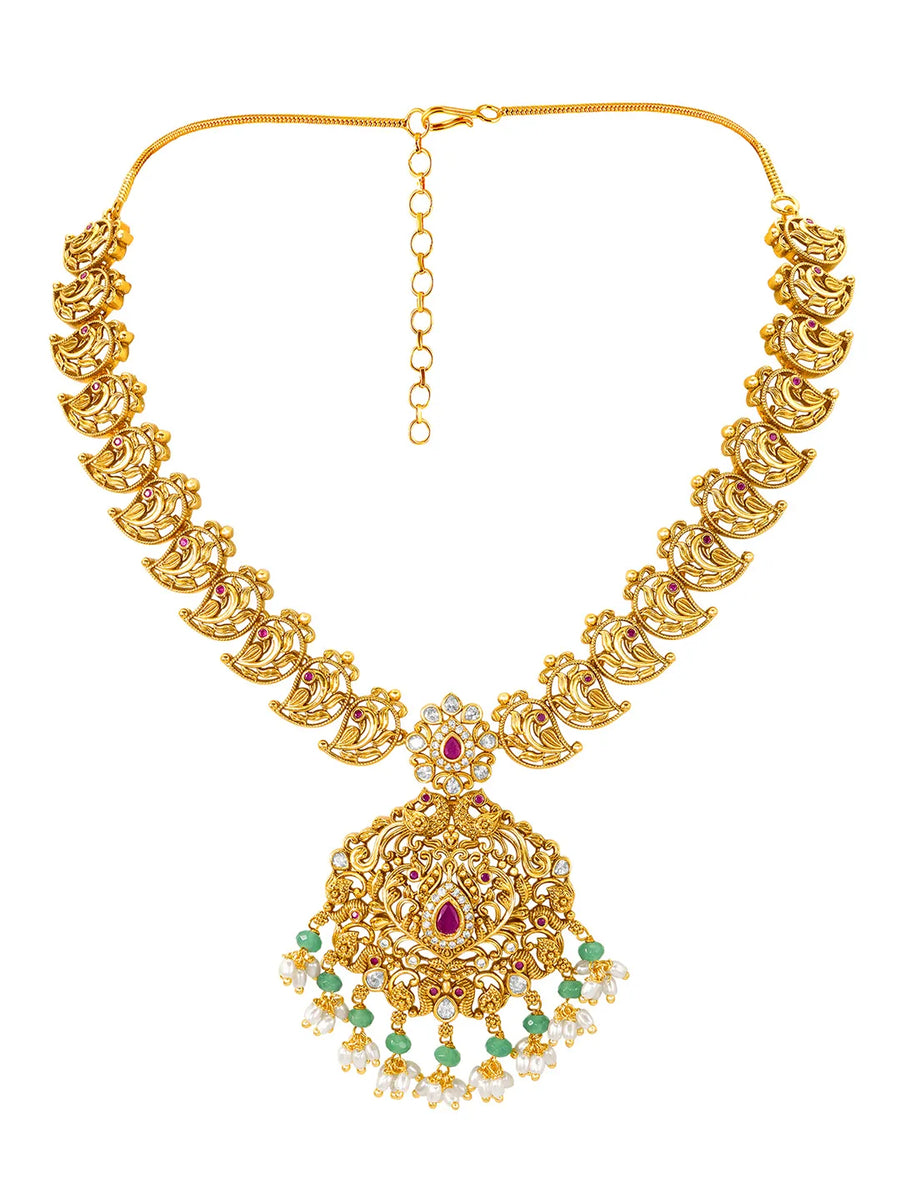 Heritage Kari Motif Gold Royal Temple Set