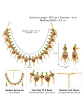 Heirloom Temple Pearl Drop Necklace Set