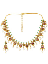 Heirloom Temple Pearl Drop Necklace Set