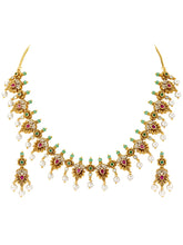 Heirloom Temple Pearl Drop Necklace Set