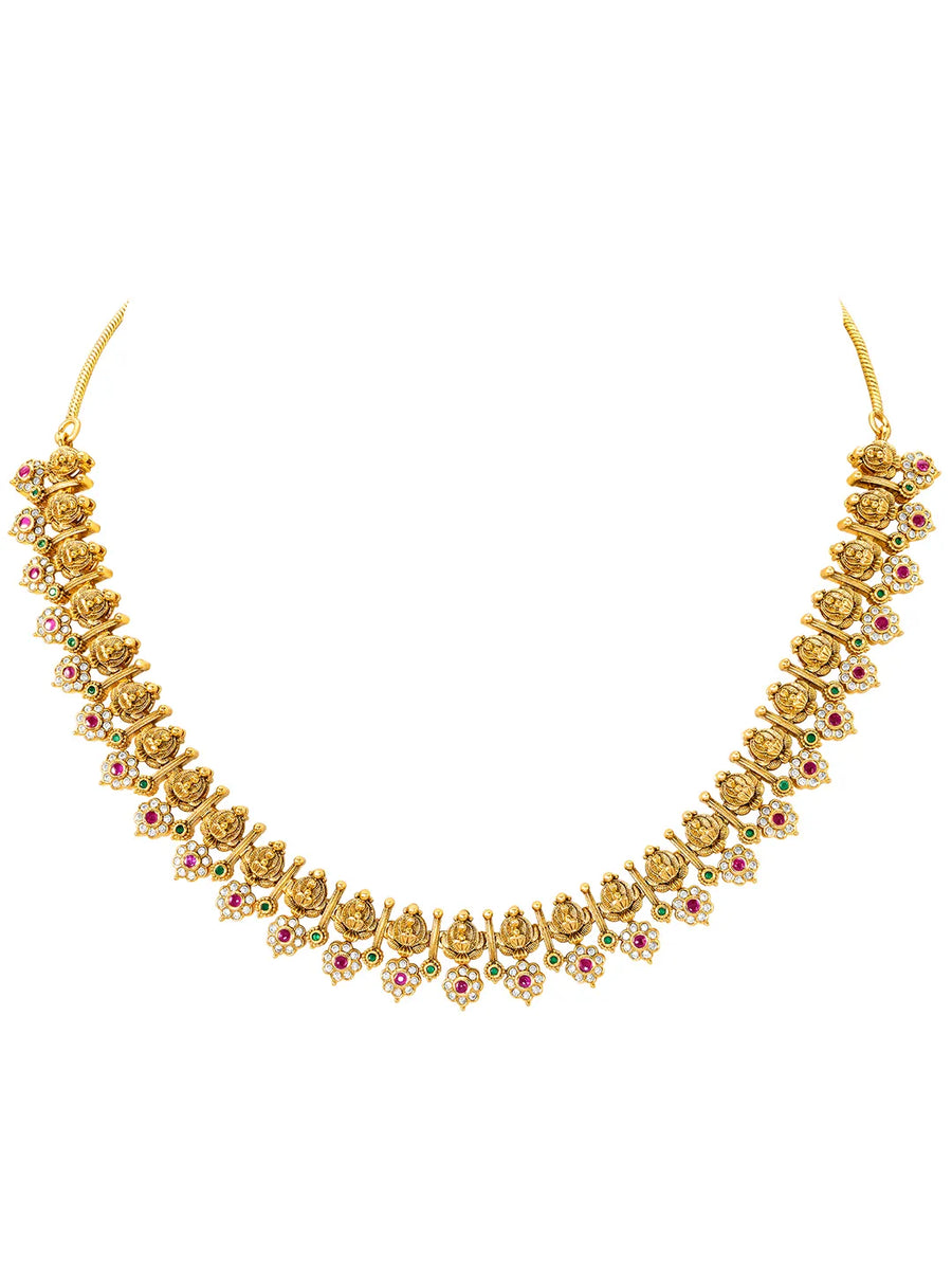 Sacred Lakshmi Temple Necklace Set