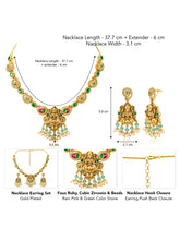 Lakshmi And Kari Motif Temple Necklace Set
