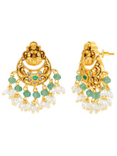 Antique Lakshmi Gold Choker Set with Pearls