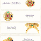 Navratna Floral Royale Traditional Ring