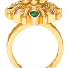 Navratna Floral Royale Traditional Ring