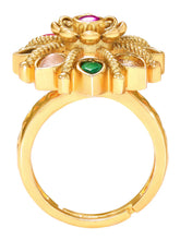 Navratna Floral Royale Traditional Ring