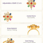 Navratna Chakra SZ Studded Statement Ring