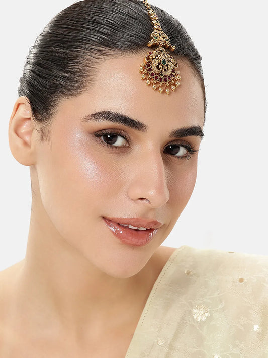 Traditional Grace Faux Ruby Hair Accent