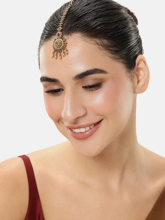 Traditional Filigree Bridal Maang Tikka