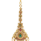 Graceful Pearl Dangle Gold Maangtikka