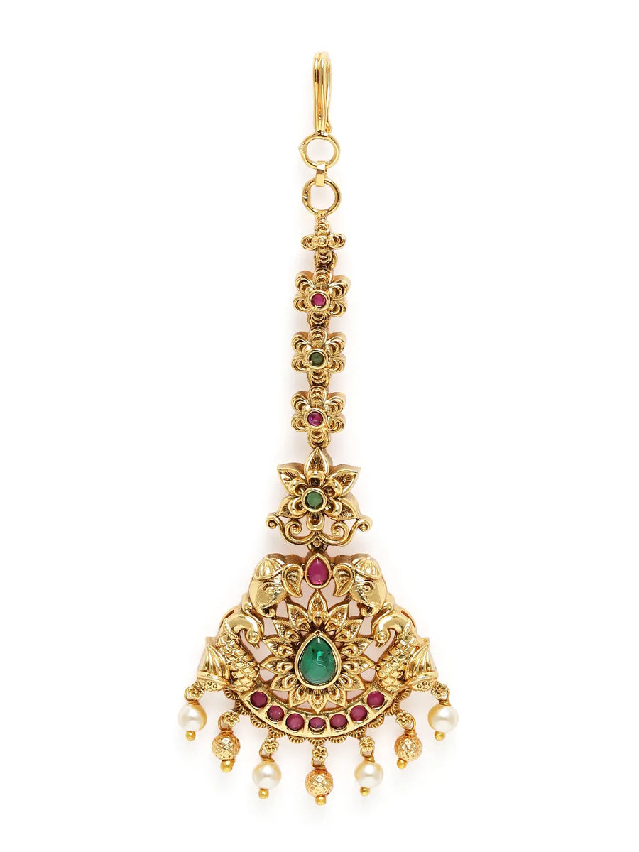 Graceful Pearl Dangle Maangtikka