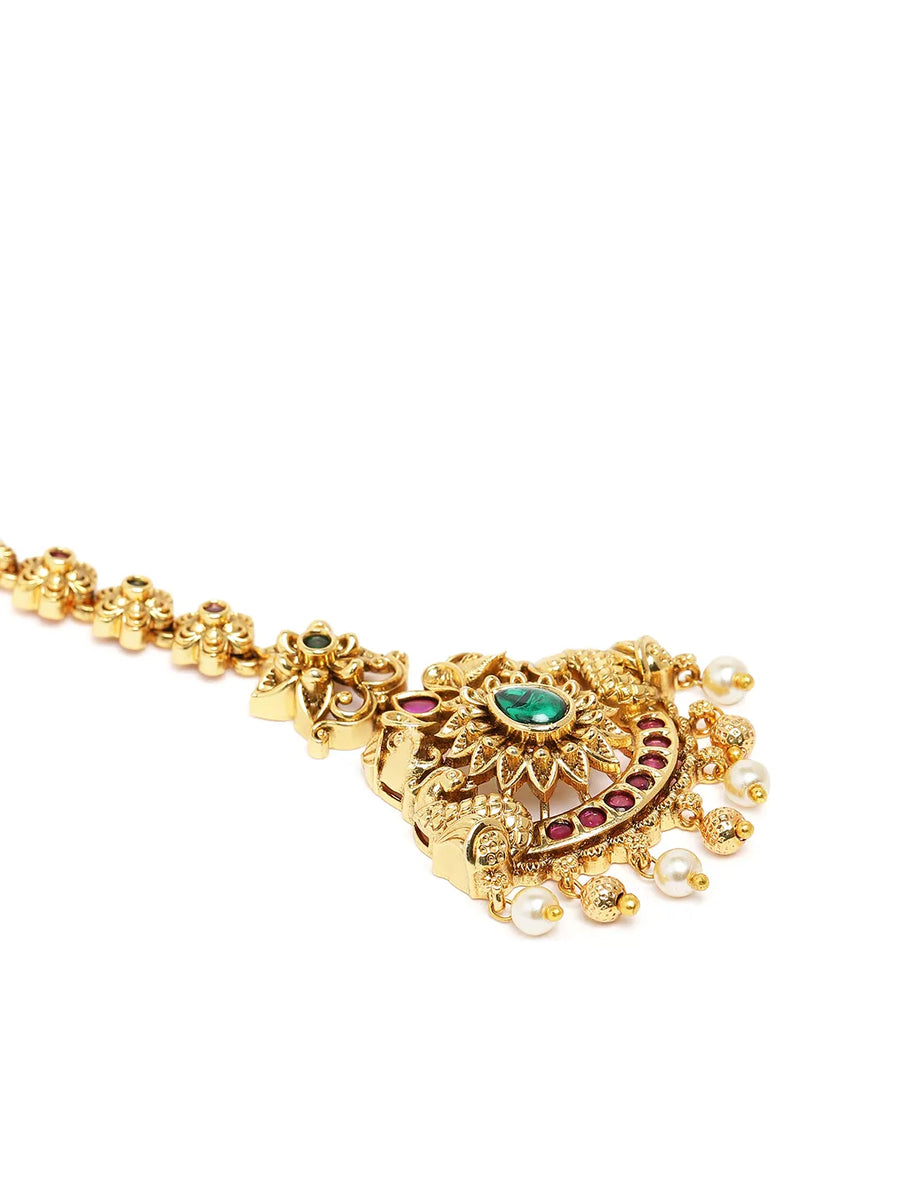 Graceful Pearl Dangle Maangtikka