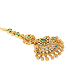 Bridal Charm Faux Emerald Maangtikka