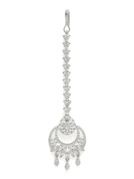 Glamorous Crystal Bridal Maang Tikka