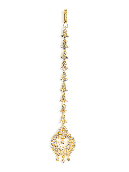 Moonlit Glow Celestial CZ Maangtikka