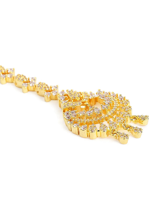 Moonlit Glow Celestial CZ Maangtikka
