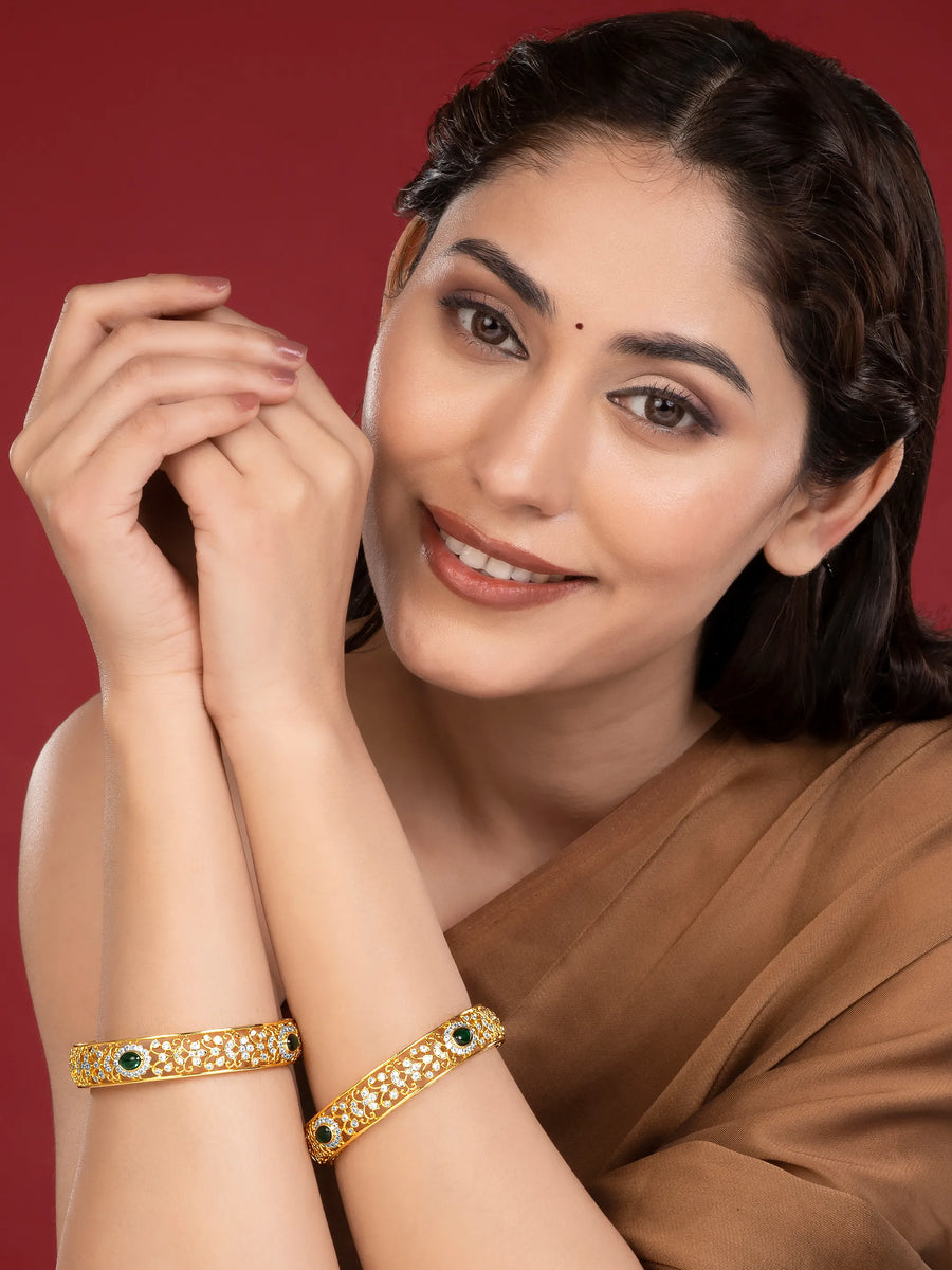 Ornate Filigree Style Kada Set