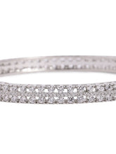 Timeless Radiance Sparkle Kada Set - Silver - White