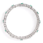 Royal Gleam Crystal CZ Bangles Set - Green