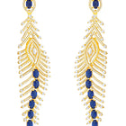 Studded Drop Earrings – Elegant Sparkle for Every Look | Peora