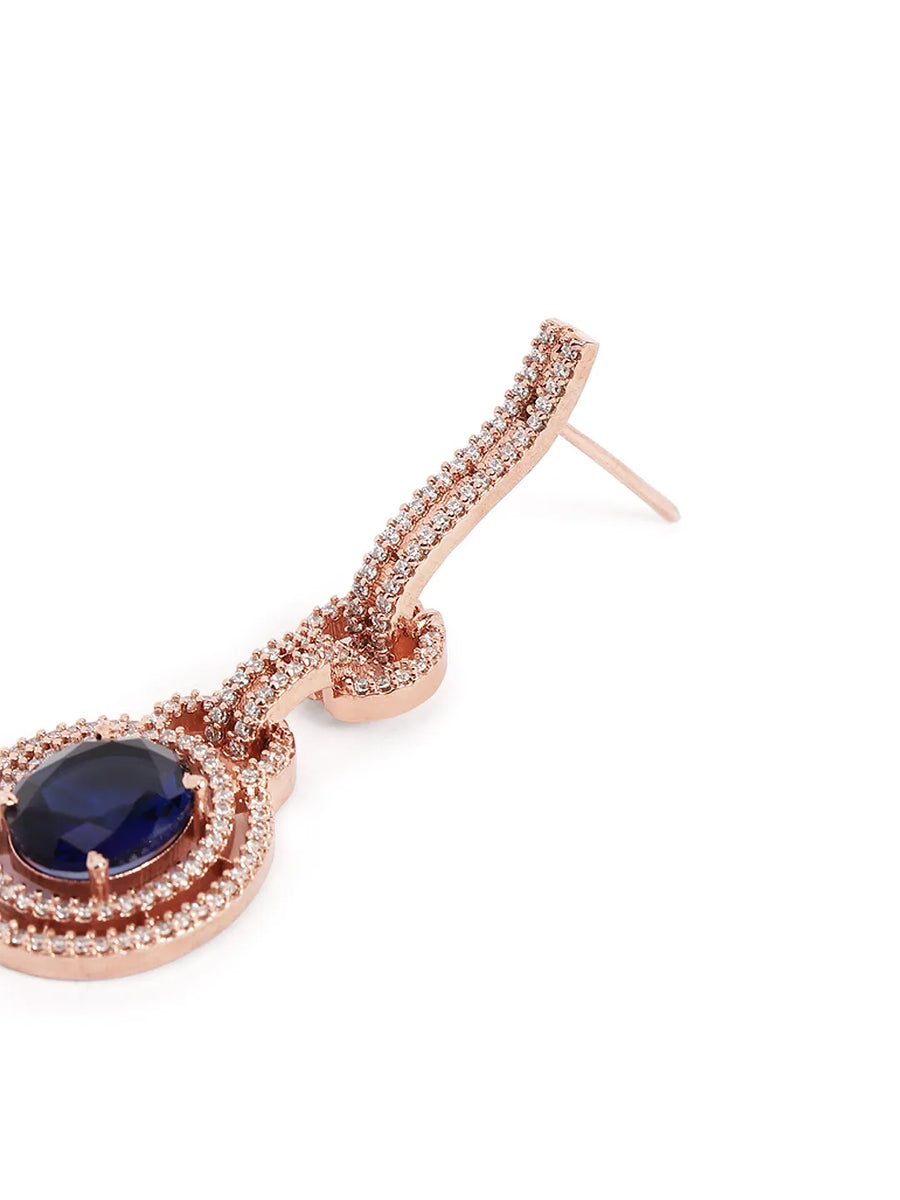 Luxury Crystals Oval Link Earrings