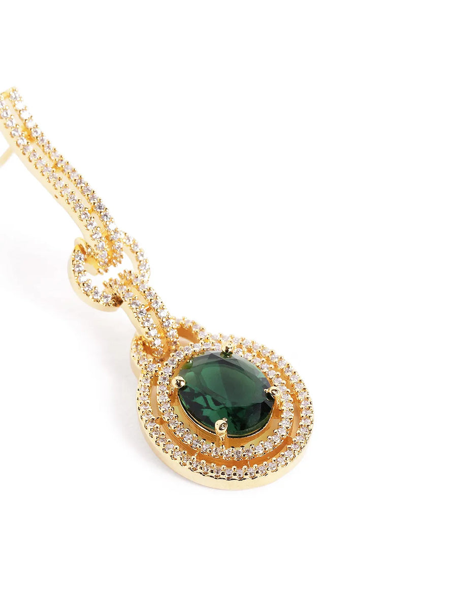 Luxury Crystals Oval Link Earrings