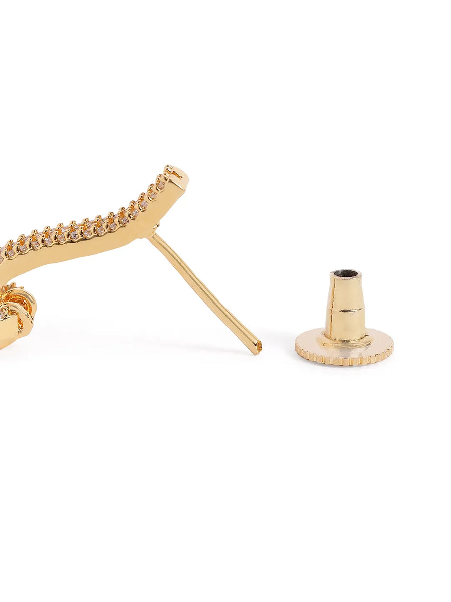 Luxury Crystals Oval Link Earrings