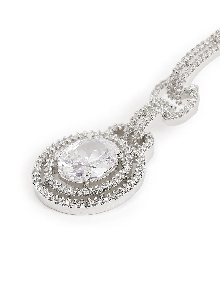 Luxury Crystals Oval Link Earrings