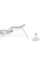 Luxury Crystals Oval Link Earrings