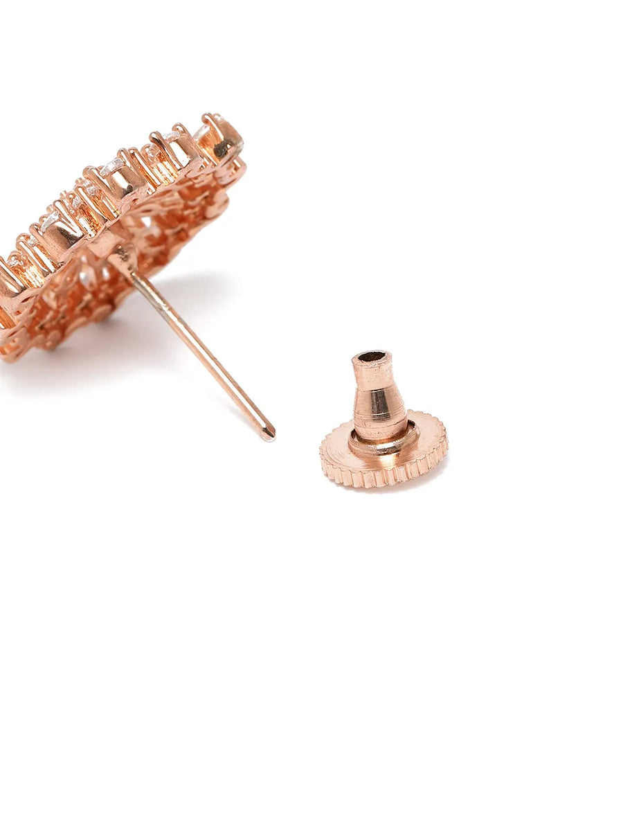 Sparkling Blossom Stud Earrings