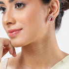 Chic CZ & Pearl Floral Stud Earrings