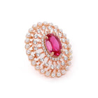 Chic CZ & Pearl Floral Stud Earrings