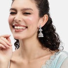Exquisite CZ Jhumka with Pearl Drops