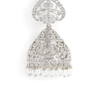 Exquisite CZ Jhumka with Pearl Drops