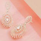 Sparkling Spiral Drop Earrings