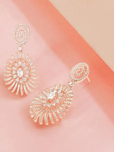 Sparkling Spiral Drop Earrings